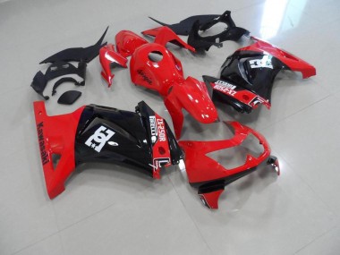 Red Black 08-12 Kawasaki ZX250R Motorcycle Fairings