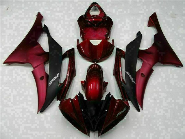 Red Black 08-16 Yamaha YZF R6 Motorcycle Bodywork Red Black 08-16 Yamaha YZF R6 Motorcycle Bodywork