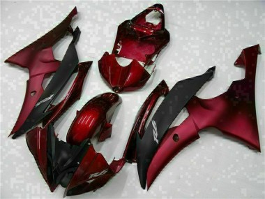 Red Black 08-16 Yamaha YZF R6 Motorcycle Bodywork