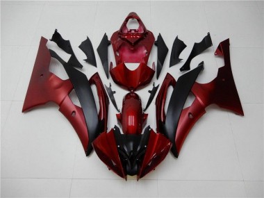 Red Black 08-16 Yamaha YZF R6 Motorcycle Fairing