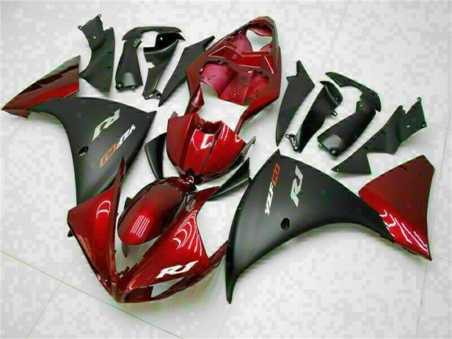 Red Black 09-11 Yamaha YZF R1 Motorcycle Fairing Red Black 09-11 Yamaha YZF R1 Motorcycle Fairing