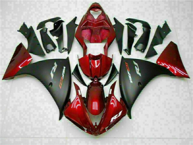 Red Black 09-11 Yamaha YZF R1 Motorcycle Fairing Red Black 09-11 Yamaha YZF R1 Motorcycle Fairing
