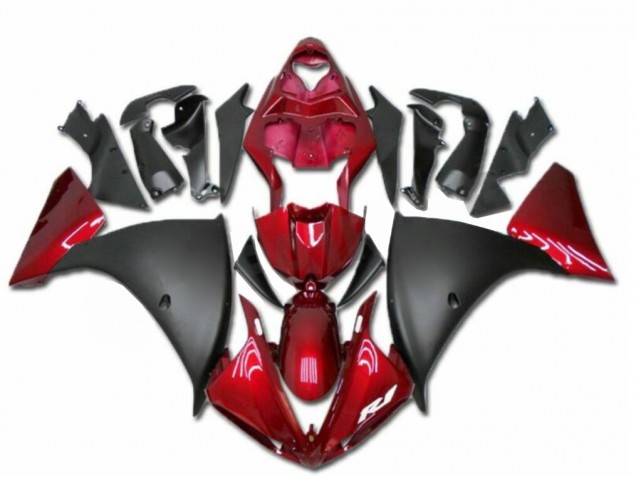 Red Black 09-11 Yamaha YZF R1 Motorcycle Fairings Red Black 09-11 Yamaha YZF R1 Motorcycle Fairings