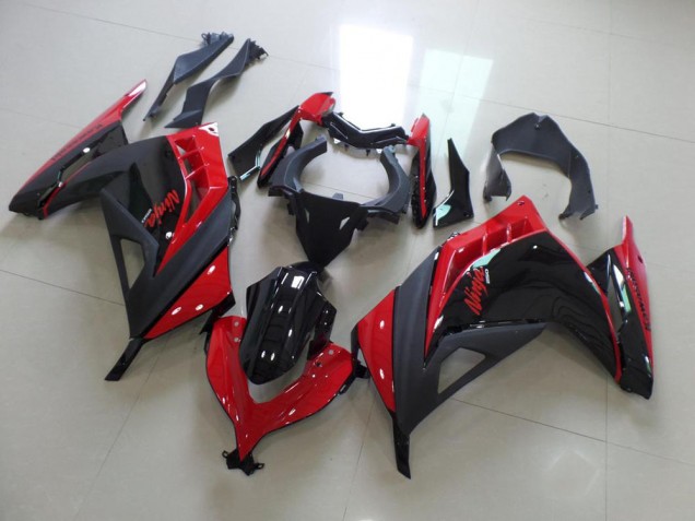Red Black 13-16 Kawasaki ZX300R Motorcycle Fairings Red Black 13-16 Kawasaki ZX300R Motorcycle Fairings