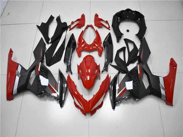 Red Black 18-23 Kawasaki EX400 Motorcycle Fairings Red Black 18-23 Kawasaki EX400 Motorcycle Fairings