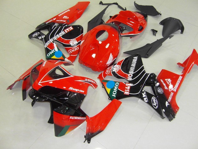 Red Black Jomo 05-06 Honda CBR600RR Motorcycle Fairings Red Black Jomo 05-06 Honda CBR600RR Motorcycle Fairings