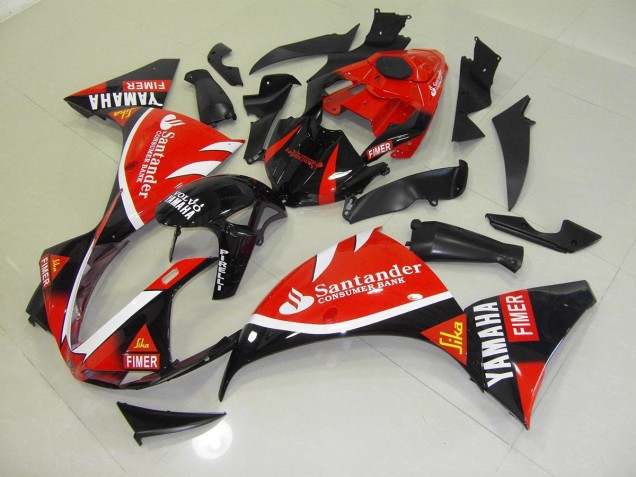 Red Black Santander 12-14 Yamaha YZF R1 Motorcycle Fairings Red Black Santander 12-14 Yamaha YZF R1 Motorcycle Fairings