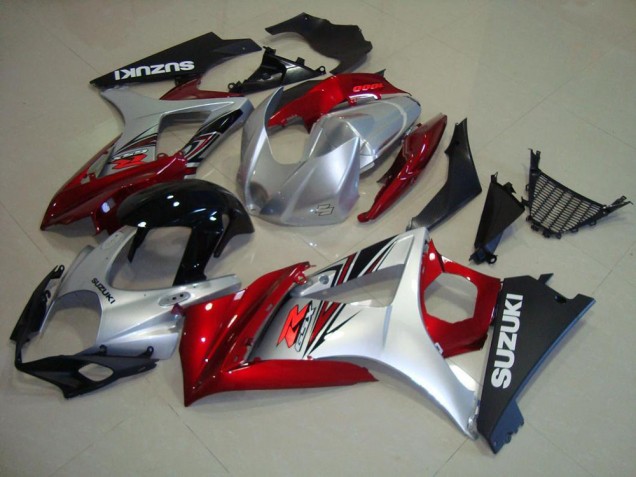 Red Black Silver 07-08 Suzuki GSXR 1000 Motorcycle Fairings Red Black Silver 07-08 Suzuki GSXR 1000 Motorcycle Fairings