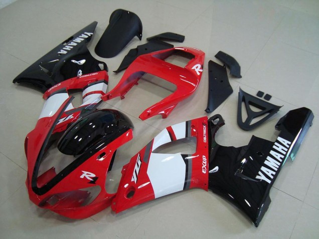 Red Black White 00-01 Yamaha YZF R1 Motorcycle Fairings Red Black White 00-01 Yamaha YZF R1 Motorcycle Fairings