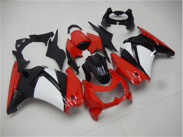 Red Black White 08-12 Kawasaki EX250 Motorcycle Fairings Red Black White 08-12 Kawasaki EX250 Motorcycle Fairings