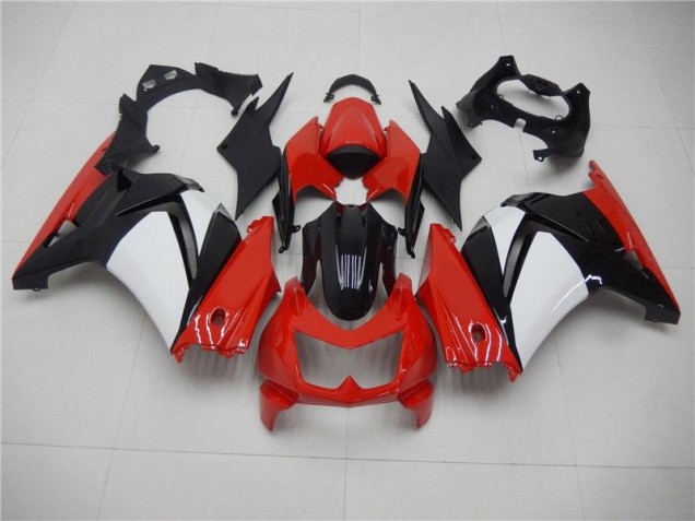 Red Black White 08-12 Kawasaki EX250 Motorcycle Fairings Red Black White 08-12 Kawasaki EX250 Motorcycle Fairings