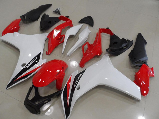 Red Black White 11-13 Honda CBR600F Motorcycle Fairings