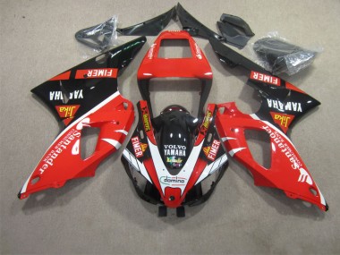 Red Black White Santander 09-11 Yamaha YZF R1 Motorcycle Fairings