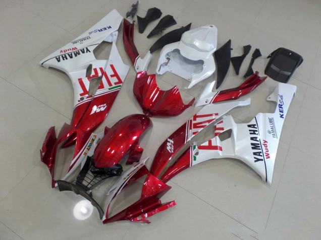 Red Fiat 06-07 Yamaha YZF R6 Motorcycle Fairings