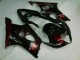 Red Flame 03-04 Suzuki GSXR 1000 Motorcycle Fairings