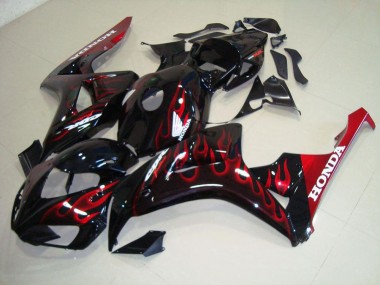 Red Flame 06-07 Honda CBR1000RR Motorcycle Fairings