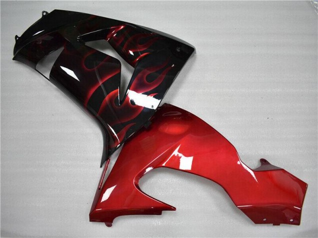 Red Flame 06-07 Kawasaki ZX10R Motorcycle Fairings Red Flame 06-07 Kawasaki ZX10R Motorcycle Fairings