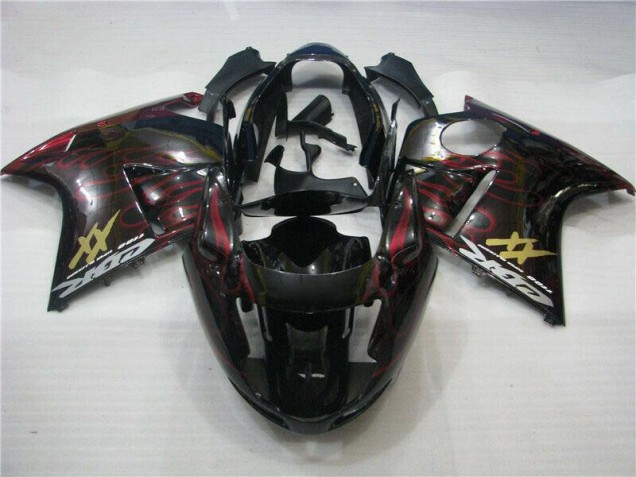 Red Flame 96-07 Honda CBR1100XX Motorcycle Fairings