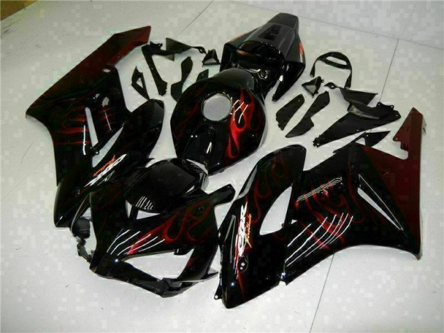 Red Flame Black 04-05 Honda CBR1000RR Motorcycle Fairings Red Flame Black 04-05 Honda CBR1000RR Motorcycle Fairings