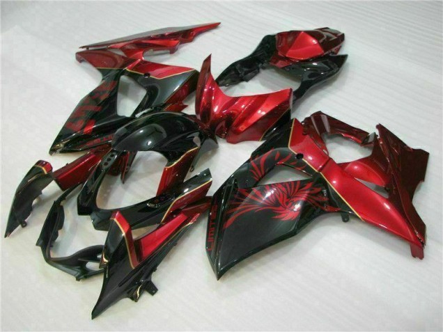 Red Flame Black 09-16 Suzuki GSXR 1000 Motorcycle Fairings Red Flame Black 09-16 Suzuki GSXR 1000 Motorcycle Fairings