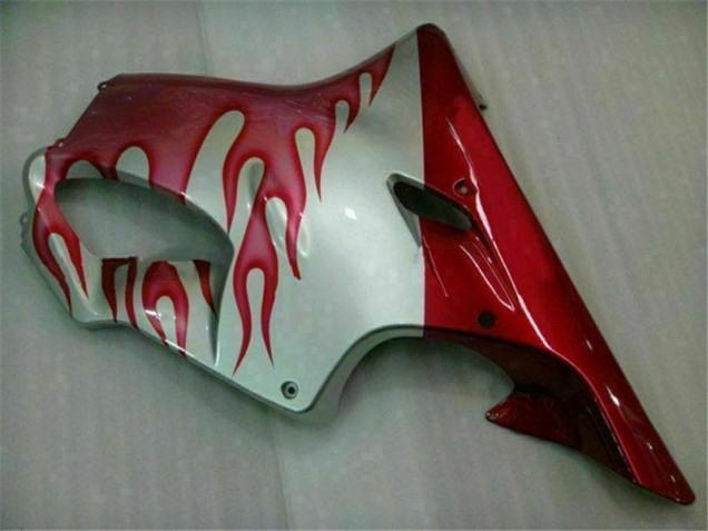Red Flame Silver 01-03 Honda CBR600 F4i Motorcycle Fairings