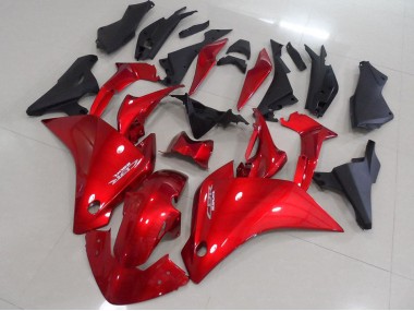 Red Matte Black 11-13 Honda CBR250RR Motorcycle Fairings