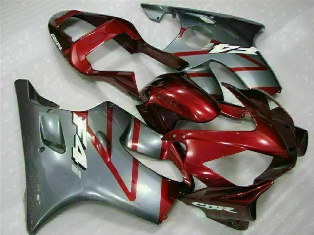 Red Silver 01-03 Honda CBR600 F4i Motorcycle Fairing Red Silver 01-03 Honda CBR600 F4i Motorcycle Fairing