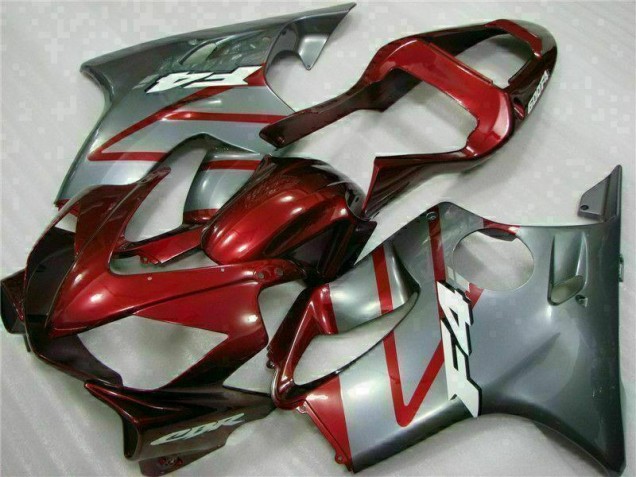 Red Silver 01-03 Honda CBR600 F4i Motorcycle Fairing Red Silver 01-03 Honda CBR600 F4i Motorcycle Fairing