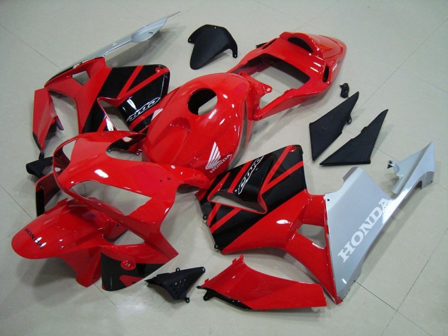 Red Silver 03-04 Honda CBR600RR Motorcycle Fairings Red Silver 03-04 Honda CBR600RR Motorcycle Fairings