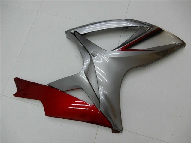 Red Silver 06-07 Suzuki GSXR 600/750 Motorcycle Fairings