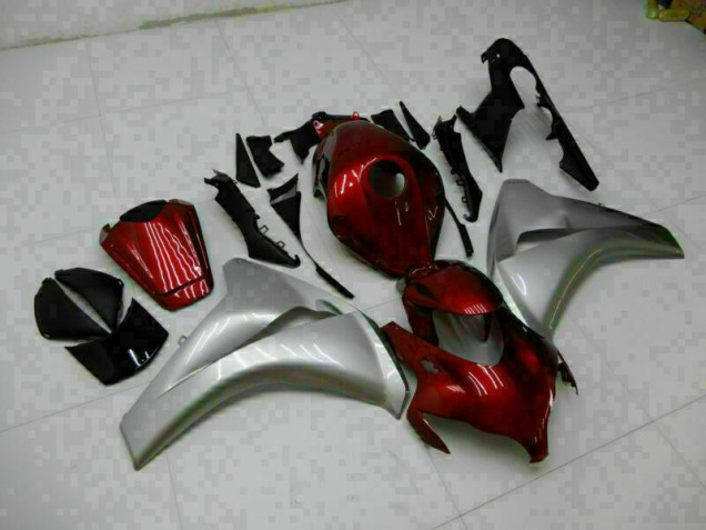 Red Silver 08-11 Honda CBR1000RR Motorcycle Bodywork