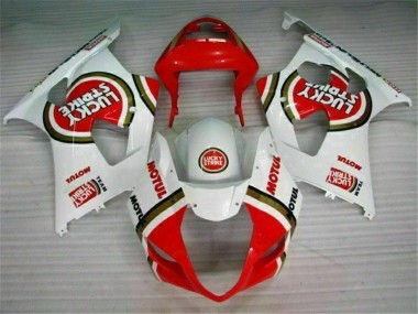 Red White 03-04 Suzuki GSXR 1000 Motorcycle Bodywork