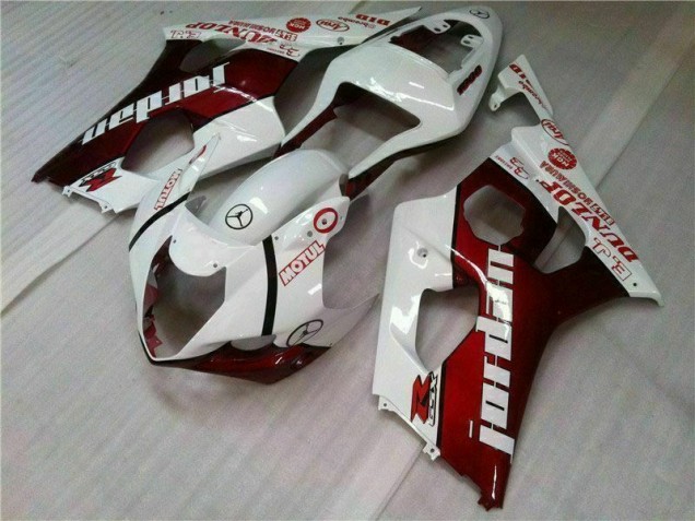 Red White 03-04 Suzuki GSXR 1000 Motorcycle Fairings
