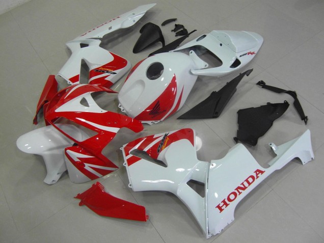 Red White 05-06 Honda CBR600RR Full Motorcycle Fairing Kits Red White 05-06 Honda CBR600RR Full Motorcycle Fairing Kits