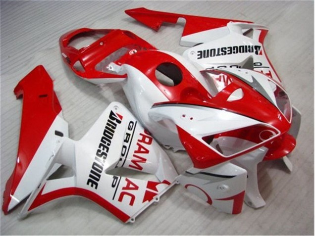 Red White 05-06 Honda CBR600RR Motorcycle Fairing Kits Red White 05-06 Honda CBR600RR Motorcycle Fairing Kits