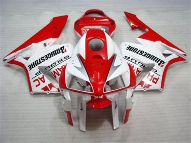 Red White 05-06 Honda CBR600RR Motorcycle Fairing Kits