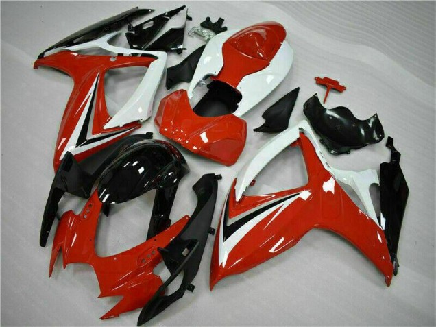 Red White 06-07 Suzuki GSXR 600/750 Motorcycle Fairing Red White 06-07 Suzuki GSXR 600/750 Motorcycle Fairing