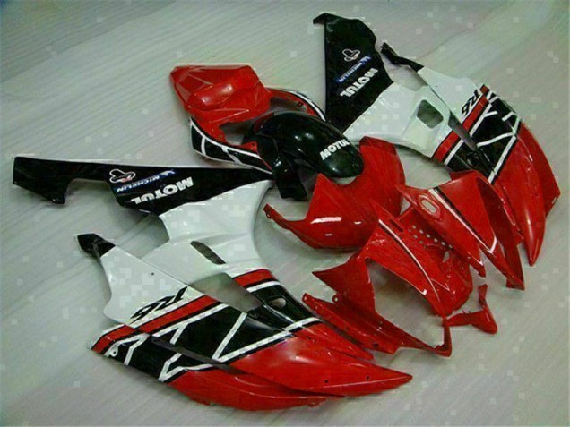 Red White 06-07 Yamaha YZF R6 Aftermarket Motorcycle Fairings Red White 06-07 Yamaha YZF R6 Aftermarket Motorcycle Fairings