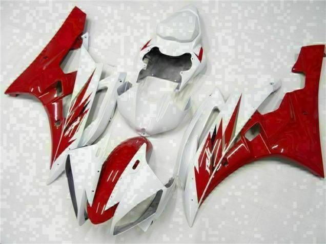 Red White 06-07 Yamaha YZF R6 Motorcycle Bodywork