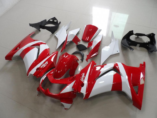 Red White 08-12 Kawasaki ZX250R Motorcycle Fairings Red White 08-12 Kawasaki ZX250R Motorcycle Fairings