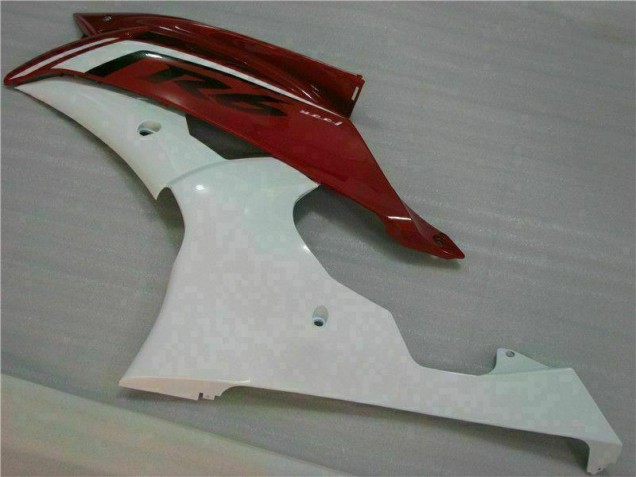 Red White 08-16 Yamaha YZF R6 Motorcycle Fairings