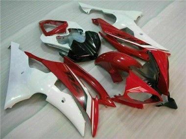 Red White 08-16 Yamaha YZF R6 Motorcycle Fairings