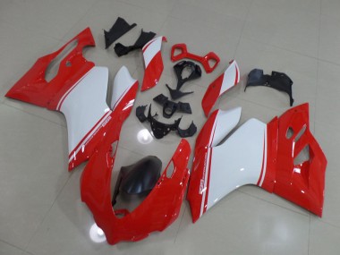 Red White 11-14 Ducati 1199 Motorcycle Fairings