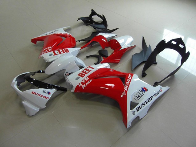 Red White BEET 08-12 Kawasaki ZX250R Motorcycle Fairings Red White BEET 08-12 Kawasaki ZX250R Motorcycle Fairings