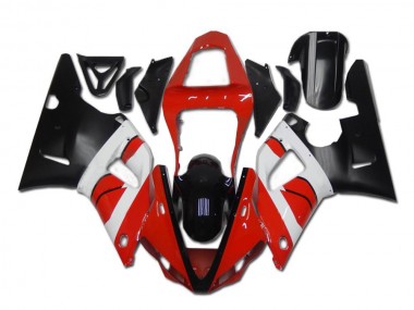 Red White Black 00-01 Yamaha YZF R1 Motorcycle Fairings