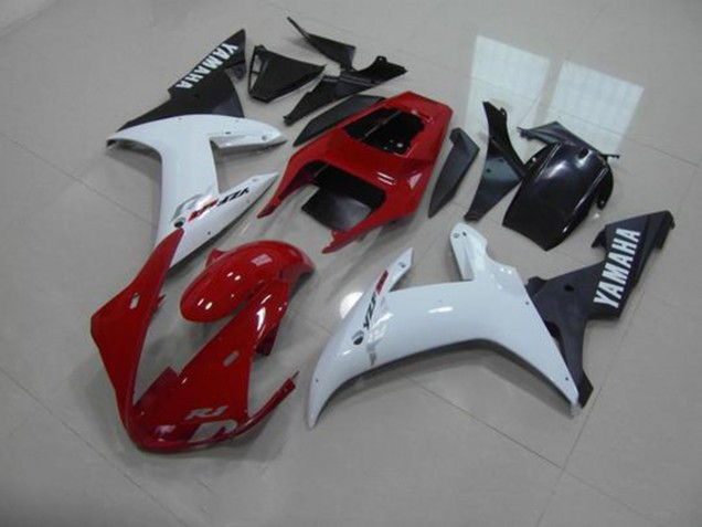 Red White Black 02-03 Yamaha YZF R1 Motorcycle Fairings Red White Black 02-03 Yamaha YZF R1 Motorcycle Fairings