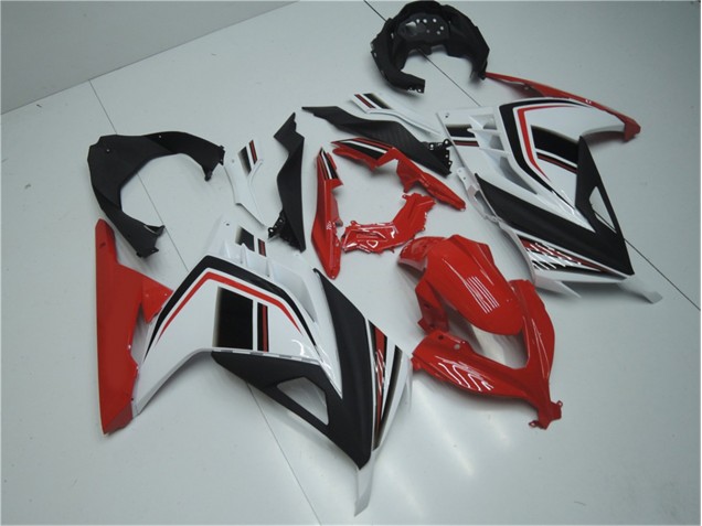 Red White Black 13-16 Kawasaki EX300 Motorcycle Fairings