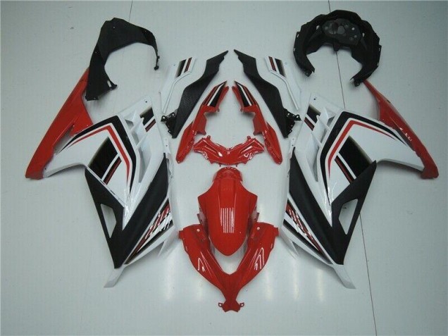 Red White Black 13-16 Kawasaki EX300 Motorcycle Fairings