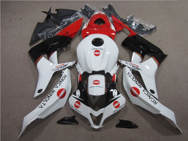 Red White Black Konica Minolta 07-08 Honda CBR600RR Motorcycle Fairings Red White Black Konica Minolta 07-08 Honda CBR600RR Motorcycle Fairings