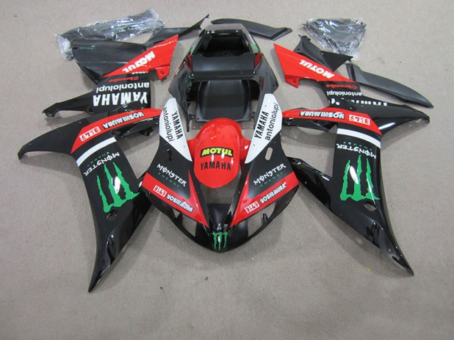 Red White Black Motul 04-06 Yamaha YZF R1 Motorcycle Fairings Red White Black Motul 04-06 Yamaha YZF R1 Motorcycle Fairings